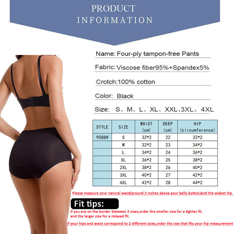 Calcinhas menstruais para flux - Period Panty Absorbent avaliação e preço