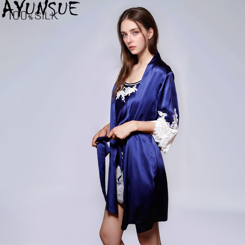 AYUNSUE Vestido de Noite Femin - Robe Silk Women avaliação e preço