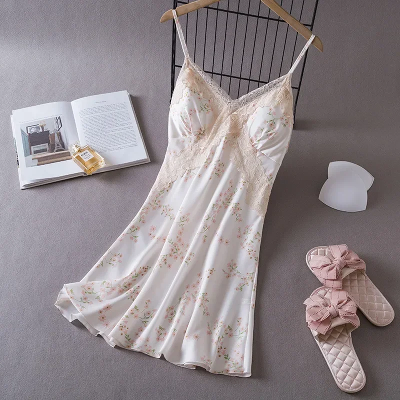 Lingerie sexy feminina camisol - Babydoll Chemise Night avaliação e preço