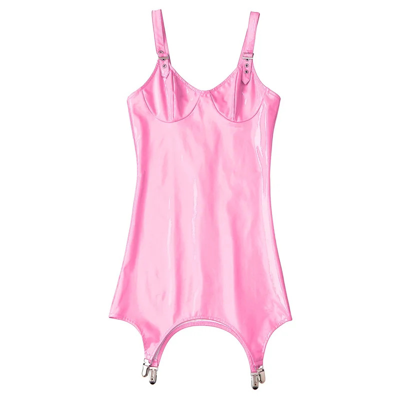 Minivestido feminino metálico  - Babydoll Chemise Night avaliação e preço