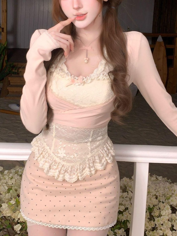 Conjunto Feminino Francês Doce - Cami Top Lace avaliação e preço