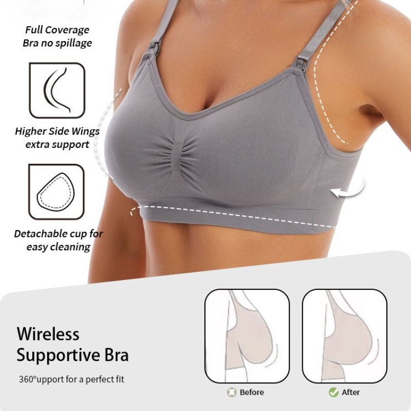 Sutiã de Amamentação Sem Fio e - Nursing Bra Sleep avaliação e preço
