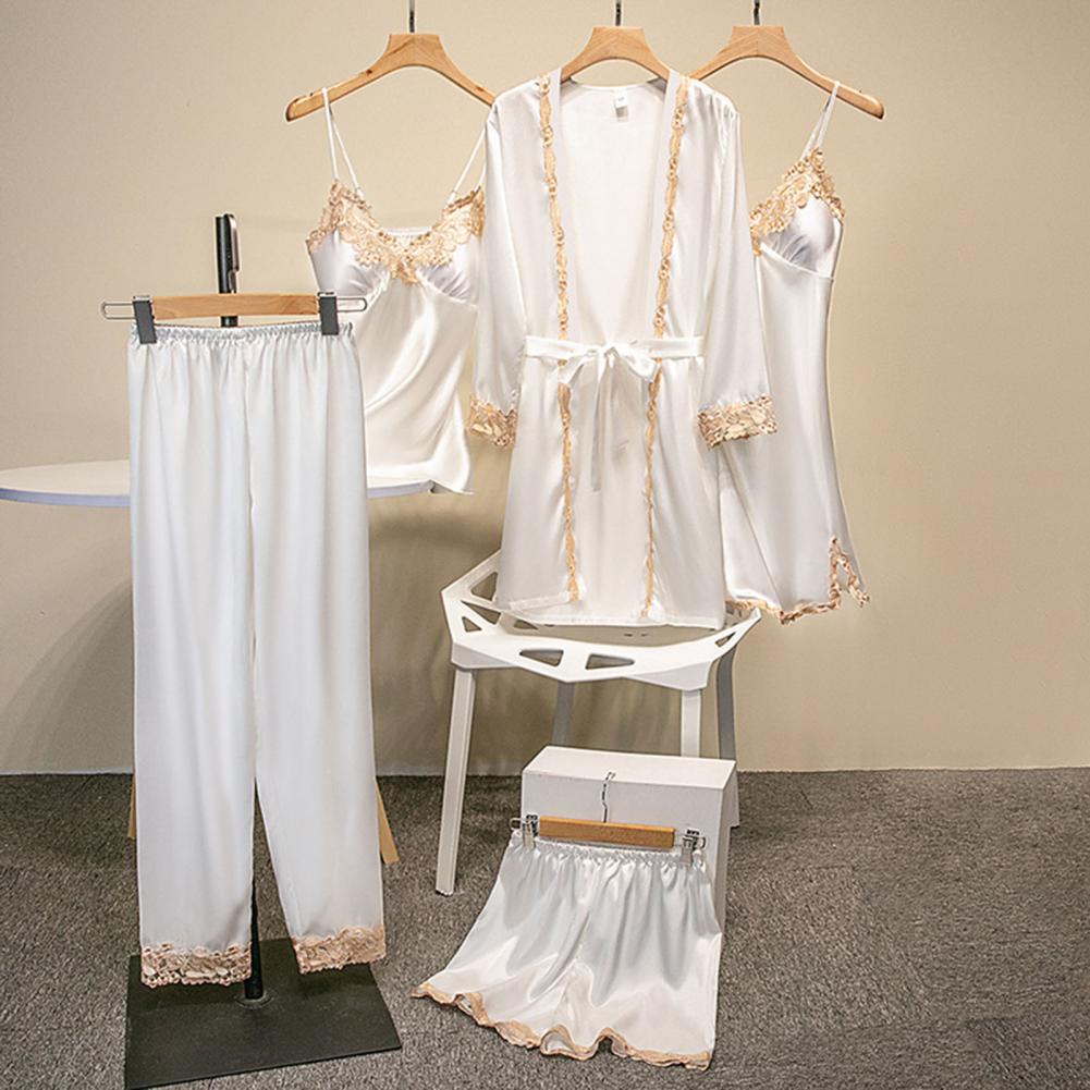 Conjunto de pijama de seda par - Robe Silk Women avaliação e preço