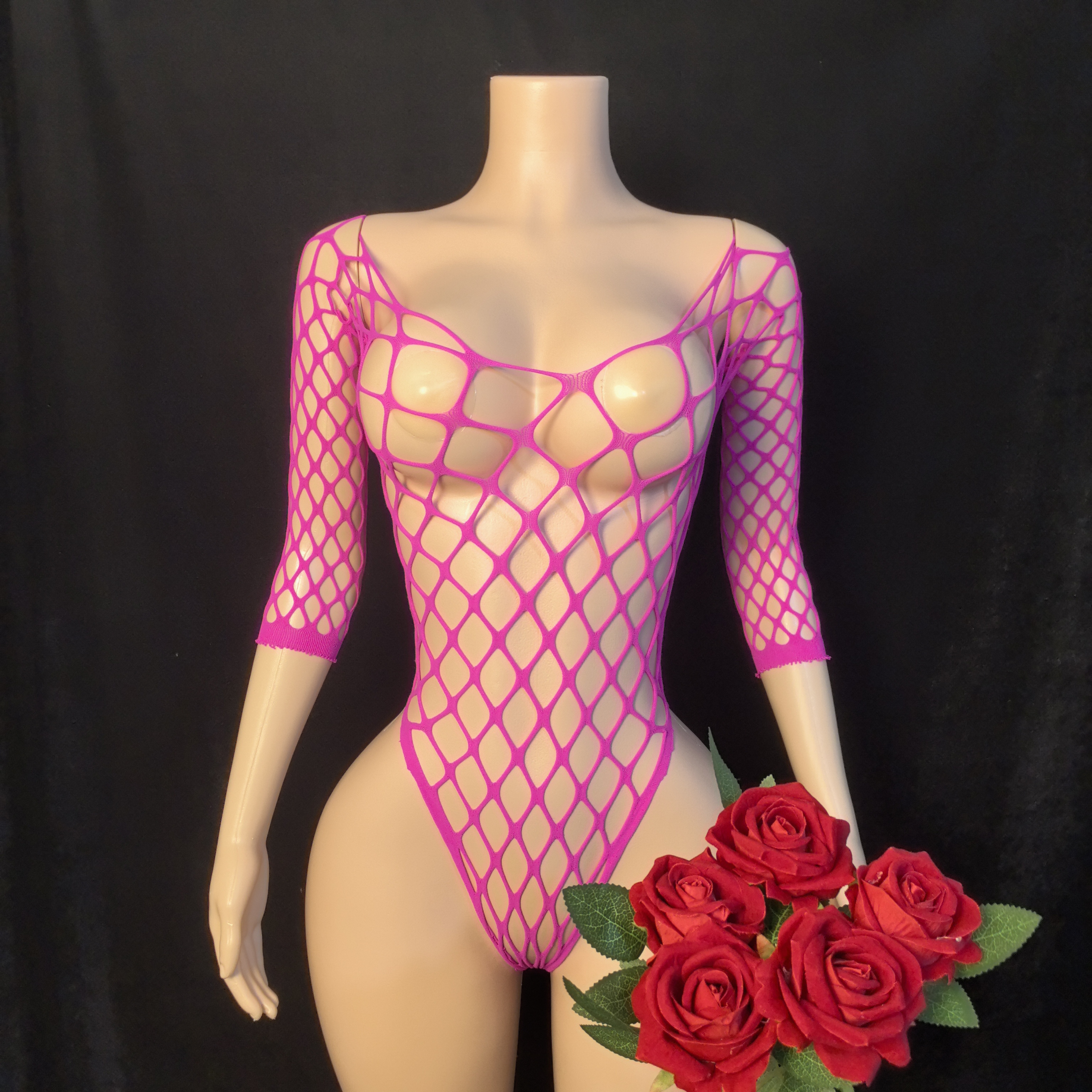 Lingerie sexy quente mulher fi - Bodystocking Fishnet avaliação e preço