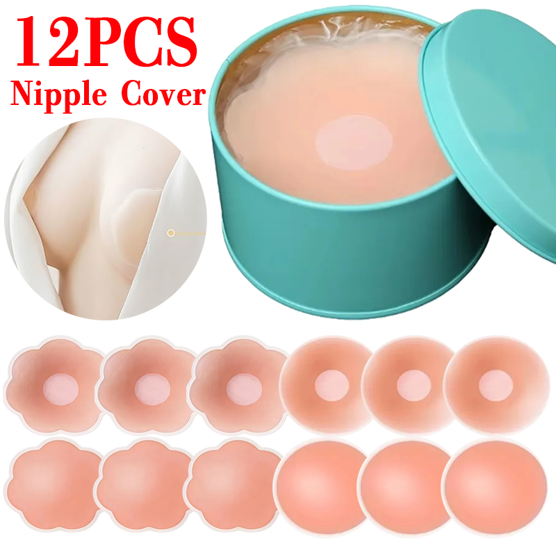 6/12 Peças Adesivos Invisíveis - Nipple Cover Pasties avaliação e preço