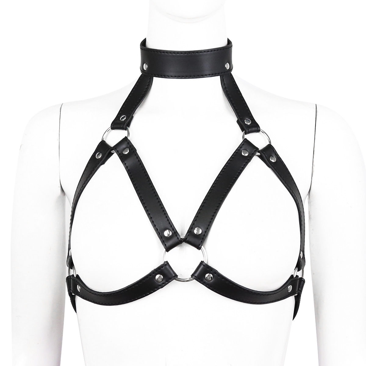 Gothic Fetish Couro Suspensóri - Garter Belt Set avaliação e preço