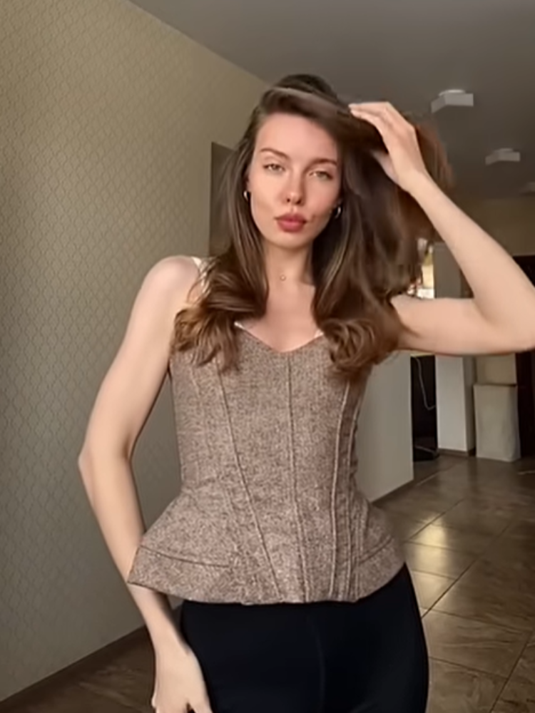 Top Feminino Vintage com Alça  - Corset Waist Cinch avaliação e preço