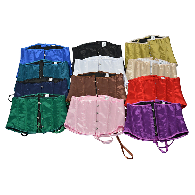 2025 Mulheres Cetim Underbust  - Corset Waist Cinch avaliação e preço