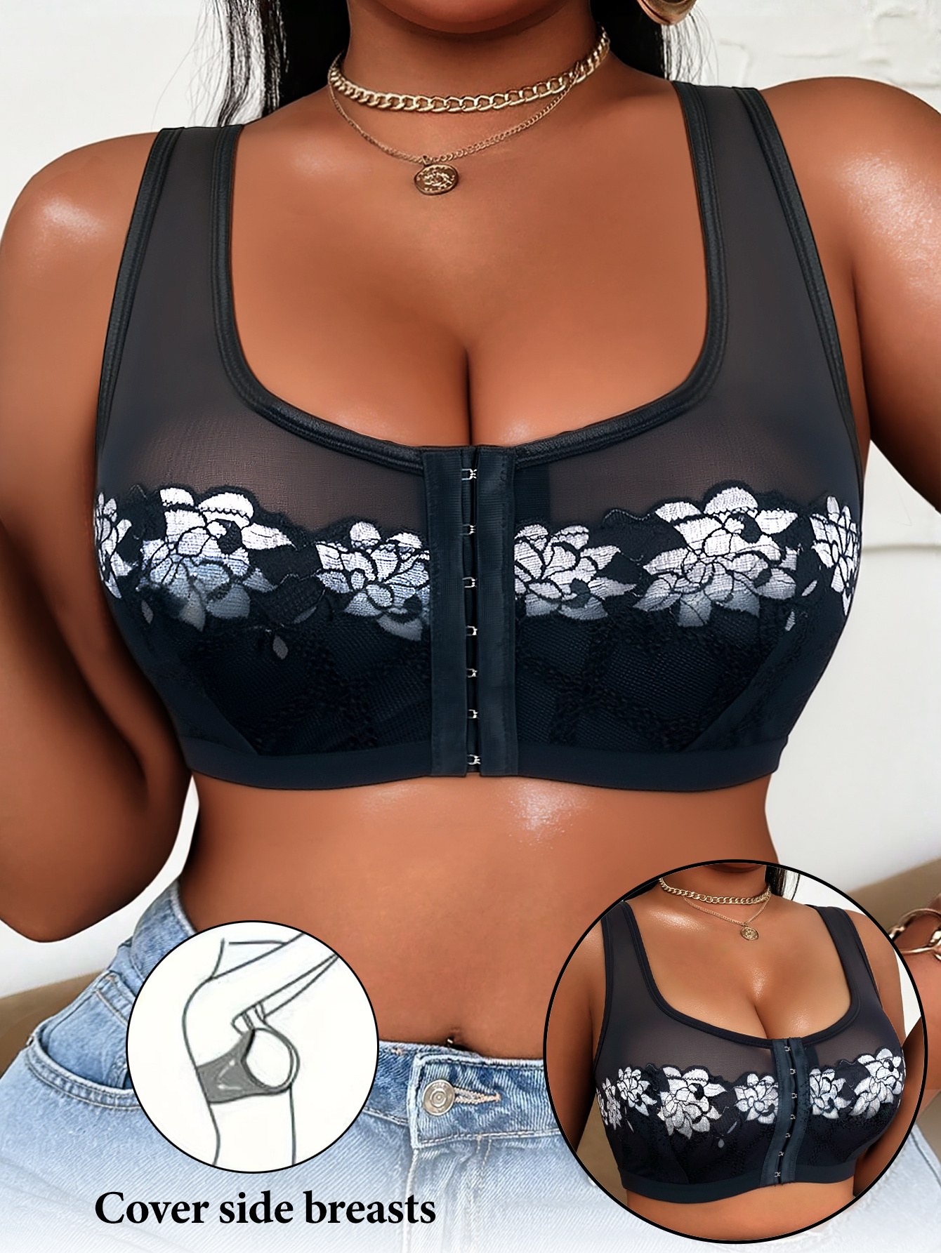 Sutiã push-up feminino, alças  - Push Up Bra Padded avaliação e preço