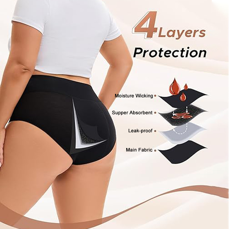 3 pçs calcinha menstrual de fl - Period Panty Absorbent avaliação e preço