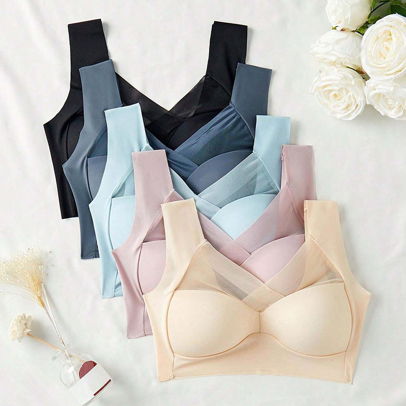 5 pçs sutiãs esportivos femini - Bralette Wireless Soft avaliação e preço