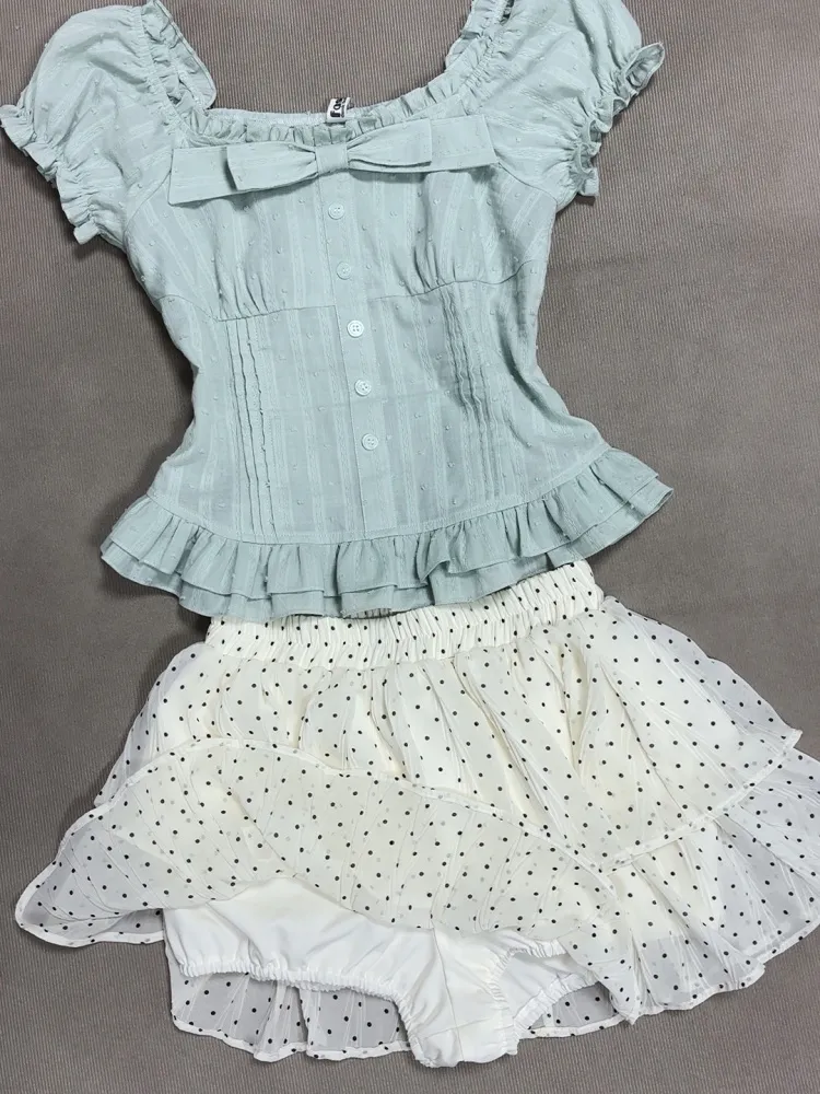 Conjunto de 2 Peças Harajuku J - Cami Top Lace avaliação e preço