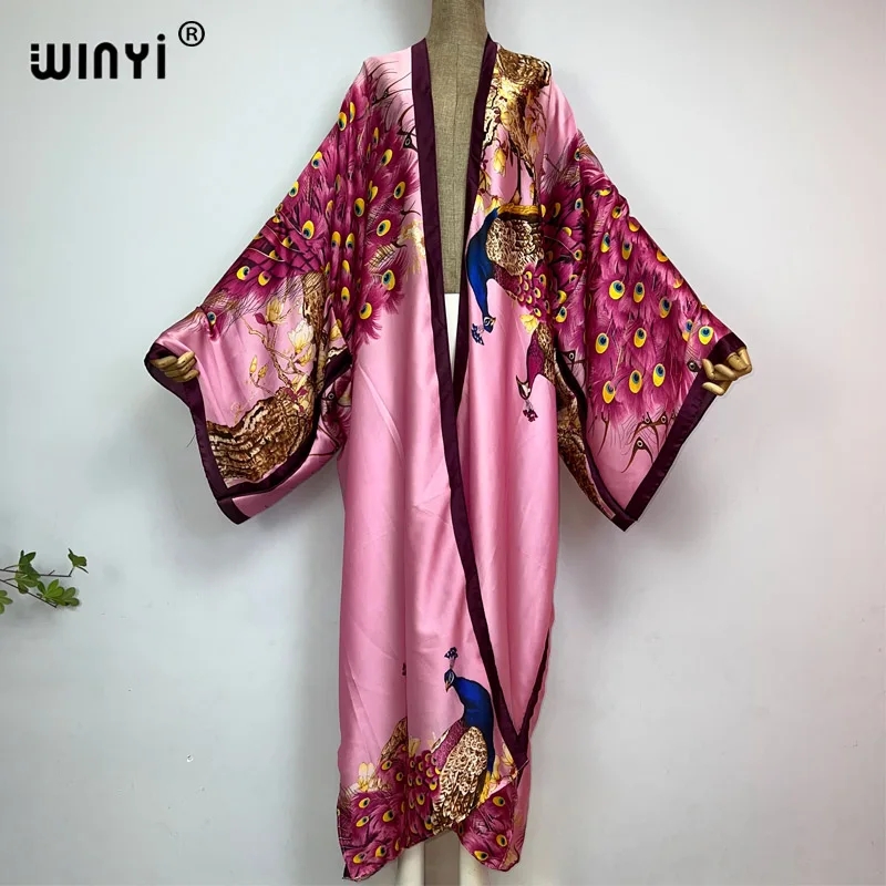 WINYI 2026 Novo Cardigã Femini - Robe Silk Women avaliação e preço