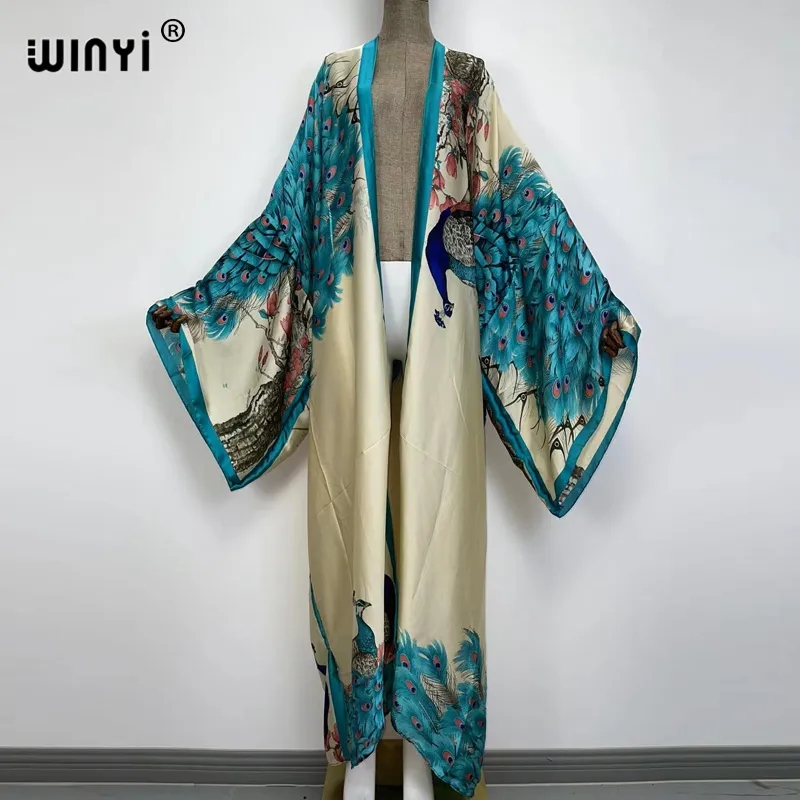 WINYI 2026 Novo Cardigã Femini - Robe Silk Women avaliação e preço