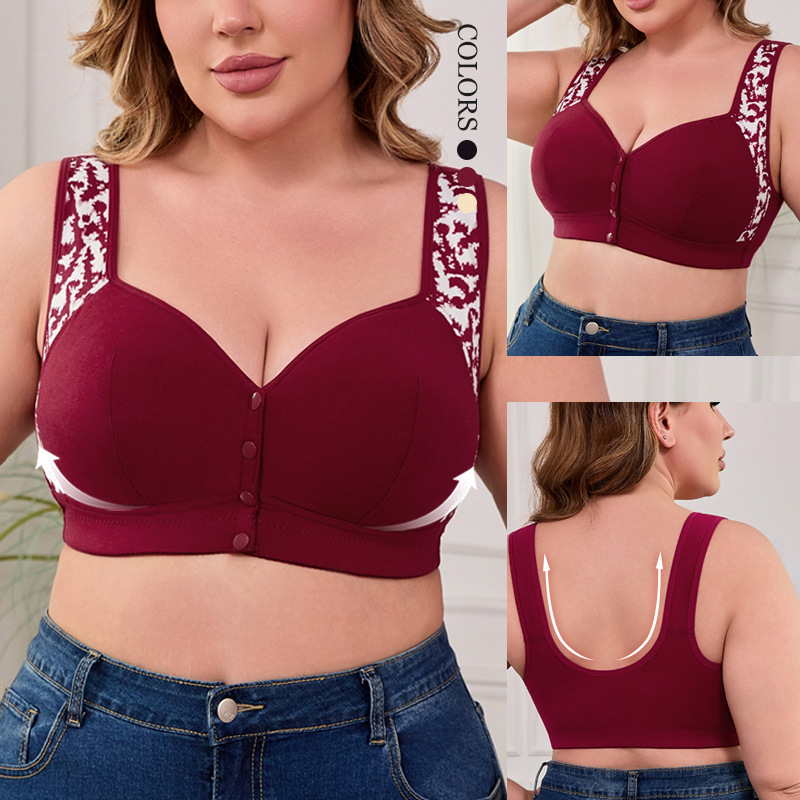 Sutiã Plus Size XL-7XL com Fec - Seamless Underwear Women avaliação e preço