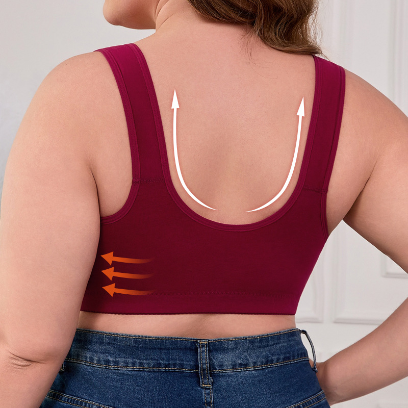 Sutiã Plus Size XL-7XL com Fec - Seamless Underwear Women avaliação e preço